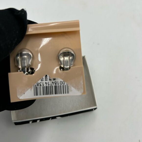 Women’s Kenneth J Lane rhodium plated crystal earrings NWT - Picture 6 of 6